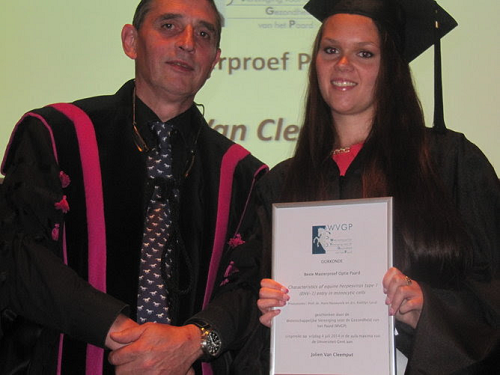 WVGP prijs Masterproef 2014 Jolien Van Cleemput WVGP prijs 2014